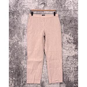 Theory Pants 6 Womens Treeca Pull On Melange Linen